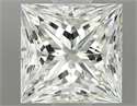 Natural Diamond 0.85 Carats, Princess with  Cut, K Color, VS2 Clarity and Certified by GIA