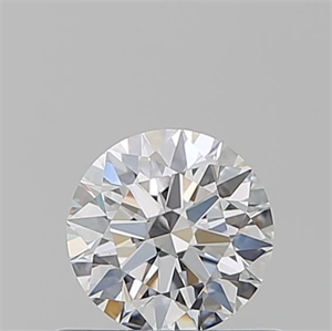 Picture of Natural Diamond 0.58 Carats, Round with Excellent Cut, D Color, VS1 Clarity and Certified by GIA