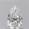 Diamante Natural 0.70 quilates, De pera , Color G, claridad SI1 y certificado GIA