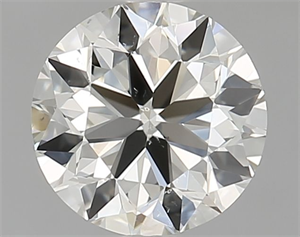 Picture of Natural Diamond 0.90 Carats, Round with Very Good Cut, L Color, SI1 Clarity and Certified by GIA