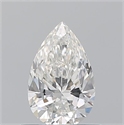Diamante Natural 0.58 quilates, De pera , Color H, claridad VS2 y certificado GIA