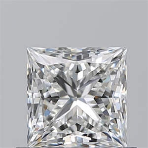 Picture of Natural Diamond 0.77 Carats, Princess with  Cut, H Color, VVS1 Clarity and Certified by GIA