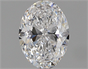 Natural Diamond 0.90 Carats, Oval with  Cut, D Color, VS2 Clarity and Certified by GIA