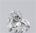 Natural Diamond 0.51 Carats, Heart with  Cut, I Color, VS2 Clarity and Certified by GIA