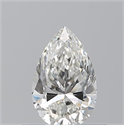 Natural Diamond 0.50 Carats, Pear with  Cut, H Color, SI1 Clarity and Certified by GIA