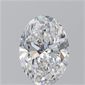 Natural Diamond 1.21 Carats, Oval with  Cut, D Color, VVS2 Clarity and Certified by GIA