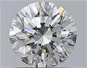 Natural Diamond 0.96 Carats, Round with Excellent Cut, H Color, VVS1 Clarity and Certified by GIA