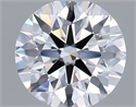 Lab Grown Diamond 1.05 Carats, Round with Ideal Cut, D Color, IF Clarity and Certified by IGI