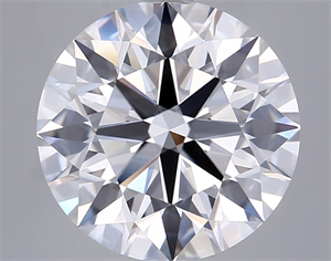 Picture of Lab Grown Diamond 5.09 Carats, Round with Ideal Cut, D Color, VVS2 Clarity and Certified by IGI
