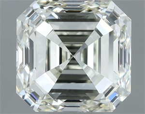 Picture of Natural Diamond 1.00 Carats, Asscher with  Cut, K Color, VVS2 Clarity and Certified by IGI