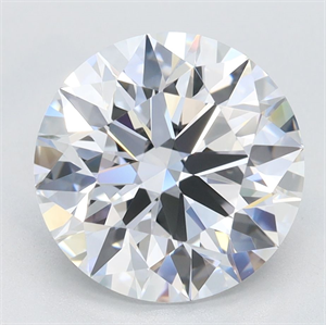 Picture of Lab Grown Diamond 2.91 Carats, Round with Excellent Cut, D Color, VVS1 Clarity and Certified by GIA
