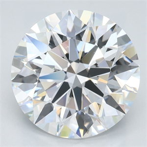 Picture of Lab Grown Diamond 3.03 Carats, Round with Ideal Cut, D Color, VVS1 Clarity and Certified by IGI