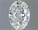 Natural Diamond 1.30 Carats, Oval with  Cut, H Color, VS1 Clarity and Certified by IGI