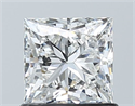 Natural Diamond 1.01 Carats, Princess with  Cut, G Color, SI2 Clarity and Certified by GIA