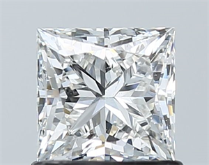 Picture of Natural Diamond 1.01 Carats, Princess with  Cut, G Color, SI2 Clarity and Certified by GIA