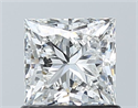 Natural Diamond 1.01 Carats, Princess with  Cut, G Color, SI2 Clarity and Certified by GIA