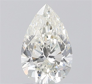 Picture of Natural Diamond 1.01 Carats, Pear with  Cut, H Color, SI1 Clarity and Certified by IGI