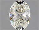 Natural Diamond 1.01 Carats, Oval with  Cut, J Color, VVS1 Clarity and Certified by GIA