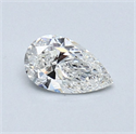 Natural Diamond 0.40 Carats, Pear with  Cut, F Color, SI1 Clarity and Certified by GIA