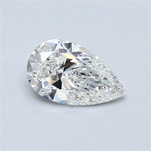 Picture of Natural Diamond 0.40 Carats, Pear with  Cut, F Color, SI1 Clarity and Certified by GIA
