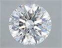 Natural Diamond 0.44 Carats, Round with Excellent Cut, D Color, VS2 Clarity and Certified by GIA