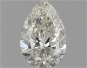 Natural Diamond 0.50 Carats, Pear with  Cut, K Color, SI1 Clarity and Certified by GIA