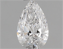 Diamante Natural 0.40 quilates, De pera , Color D, claridad VS2 y certificado GIA