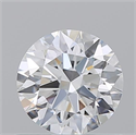 Natural Diamond 0.72 Carats, Round with Excellent Cut, F Color, IF Clarity and Certified by GIA