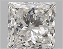 Natural Diamond 0.50 Carats, Princess with  Cut, F Color, SI1 Clarity and Certified by GIA