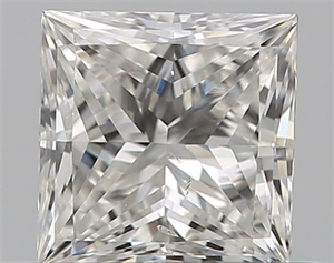 Picture of Natural Diamond 0.50 Carats, Princess with  Cut, F Color, SI1 Clarity and Certified by GIA