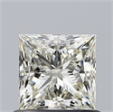 Natural Diamond 0.75 Carats, Princess with  Cut, L Color, VVS2 Clarity and Certified by GIA