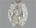 Natural Diamond 1.01 Carats, Oval with  Cut, J Color, I1 Clarity and Certified by GIA