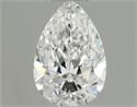 Natural Diamond 0.40 Carats, Pear with  Cut, E Color, VVS1 Clarity and Certified by GIA