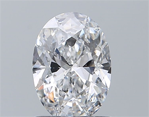 Picture of Natural Diamond 1.01 Carats, Oval with  Cut, E Color, SI2 Clarity and Certified by GIA