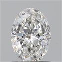 Diamante Natural 0.70 quilates, Ovalado , Color F, claridad VVS2 y certificado GIA