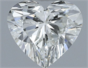 Natural Diamond 0.50 Carats, Heart with  Cut, H Color, VVS1 Clarity and Certified by IGI
