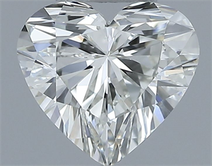 Picture of Natural Diamond 0.50 Carats, Heart with  Cut, H Color, VVS1 Clarity and Certified by IGI