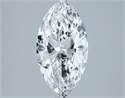 Natural Diamond 2.00 Carats, Marquise with  Cut, D Color, I1 Clarity and Certified by GIA