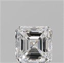 Diamante Natural 0.92 quilates, Asscher , Color F, claridad SI1 y certificado GIA