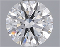 Lab Grown Diamond 1.29 Carats, Round with Ideal Cut, F Color, VVS2 Clarity and Certified by IGI