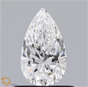 Diamante Natural 0.63 quilates, De pera , Color E, claridad VVS2 y certificado GIA