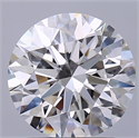 Del inventario de diamantes de laboratorio, 1.55 quilates, Redondo , Color E, claridad VVS2 y certificado IGI