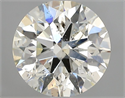 Natural Diamond 1.50 Carats, Round with Excellent Cut, K Color, SI2 Clarity and Certified by GIA
