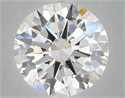 Lab Grown Diamond 6.01 Carats, Round with Excellent Cut, E Color, VVS2 Clarity and Certified by IGI
