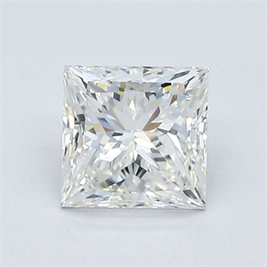 Picture of Natural Diamond 1.01 Carats, Princess with  Cut, H Color, VVS2 Clarity and Certified by GIA