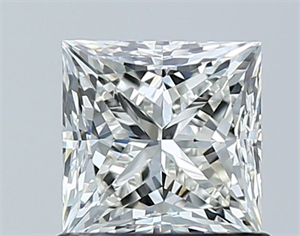 Picture of Natural Diamond 1.02 Carats, Princess with  Cut, I Color, VS2 Clarity and Certified by GIA