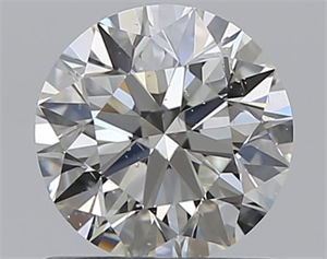 Picture of Natural Diamond 0.80 Carats, Round with Excellent Cut, J Color, SI2 Clarity and Certified by GIA