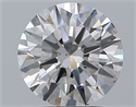 Natural Diamond 2.25 Carats, Round with Excellent Cut, F Color, VS2 Clarity and Certified by GIA