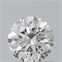 Natural Diamond 0.70 Carats, Round with Excellent Cut, G Color, SI1 Clarity and Certified by GIA