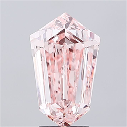 Picture of Lab Grown Diamond 4.01 Carats, HEXAGONAL with  Cut, Fancy Intense Pink Color, VS1 Clarity and Certified by IGI